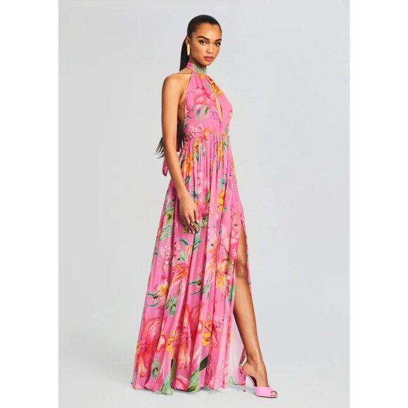 ROCOCO SAND Megan Maxi Dress in Pink Floral Small New Womens Long Gown - Picture 13 of 13